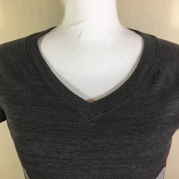 Adidas Chicago Bulls V-Neck T-Shirt Top - Picture 6 of 8